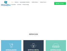 Tablet Screenshot of clinicasblue.com